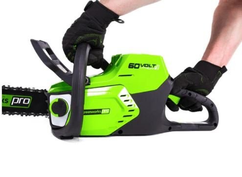 Greenworks 60V 16 Brushless Chainsaw, 2.5Ah Battery and Charger Included