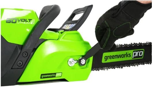 Greenworks 60V 16 Brushless Chainsaw, 2.5Ah Battery and Charger Included