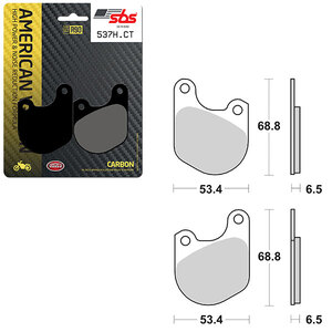 SBS HIGH POWER & NOISE REDUCTION CARBON FRONT BRAKE PAD (6510537108)