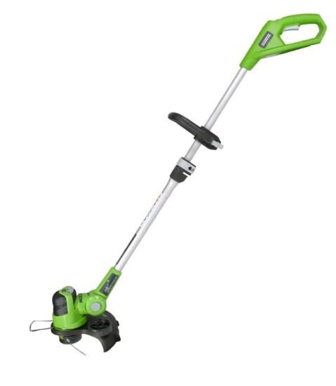 Greenworks 24V String Trimmer and 100 MPH 330 CFM Jet Blower Combo, 2.0Ah Battery and Charger Included