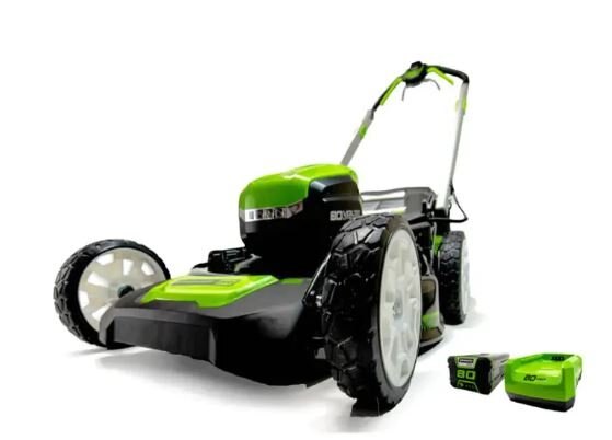 Greenworks 80V 21 Brushless Self Propelled Lawn Mower, 4.0Ah Battery and Charger