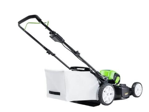 Greenworks 80V 21 Brushless Lawn Mower, (2) 2.0Ah Batteries and Charger Included GLM801601