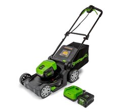 Greenworks 80V 17 Lawn Mower, 2.0Ah Battery and Charger Included