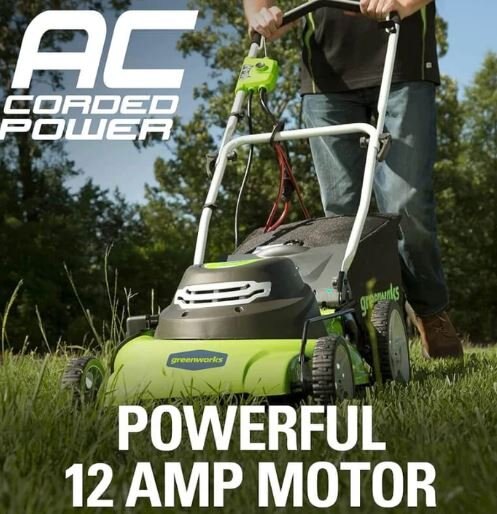 Greenworks 12 Amp 20 Corded Lawn Mower