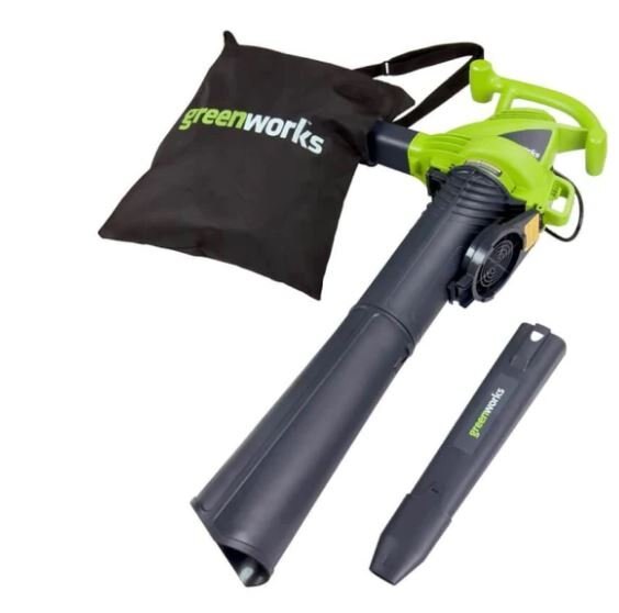 Greenworks 12 Amp 230 MPH 375 CFM Corded Blower / Leaf Vacuum