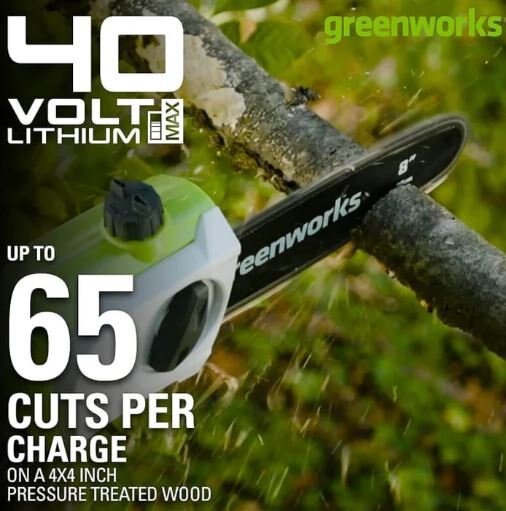 Greenworks 40V 8 Pole Saw with Hedge Trimmer Attachment (Tool Only) 1300402
