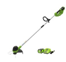 Greenworks 40V 12 String Trimmer, 4.0Ah Battery and Charger Included