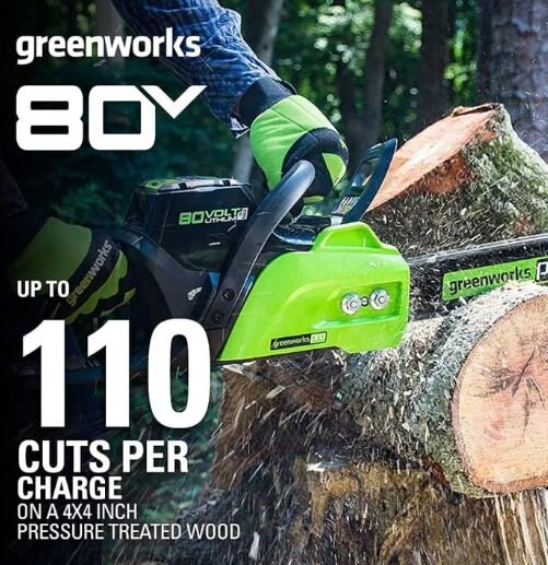 Greenworks 80V 16 Brushless Chainsaw (Tool Only) CS80L01