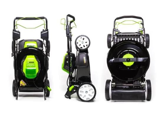 Greenworks 80V 21 Self Propelled Lawn Mower, 4.0Ah Battery & 2.0Ah Battery and Charger