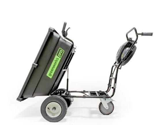 Greenworks 80V Self Propelled Wheelbarrow, 2.0Ah Battery and Charger Included