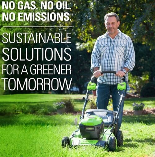 Greenworks 40V 20 Self Propelled Lawn Mower, 5.0Ah Battery and Charger Included
