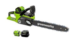 Greenworks 40V 14 Brushless Chainsaw, 2.0Ah Battery and Charger - 2000600