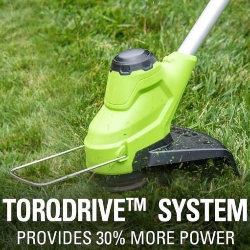 Greenworks 24V 12 TORQDRIVE String Trimmer, 2.0Ah USB Battery and Charger Included ST24B02