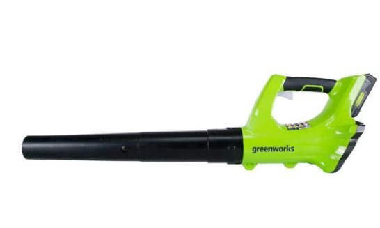 Greenworks 24V 100 MPH 330 CFM Jet Blower, 2.0Ah Battery and Charger Included