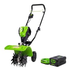 Greenworks 60V 8 Brushless Cultivator, 2.5Ah Battery and Charger Included