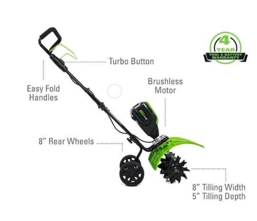 Greenworks 60V 8 Brushless Cultivator (Tool Only)