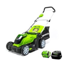 Greenworks  40V 17 Lawn Mower, 4.0Ah Battery and Charger Included