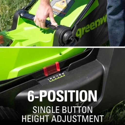 Greenworks 40V 17 Lawn Mower, 4.0Ah Battery and Charger Included