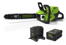 Greenworks  60V 16 Brushless Chainsaw, 2.5Ah Battery and Charger Included