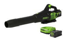 Greenworks 60V 130 MPH - 610 CFM Brushless Jet Blower, 2.5Ah Battery and Charger Included