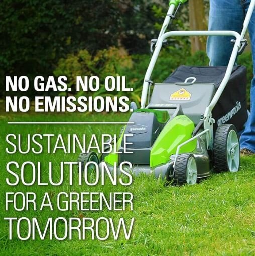 Greenworks 40V 19 Lawn Mower, 4.0Ah Battery and Charger Included