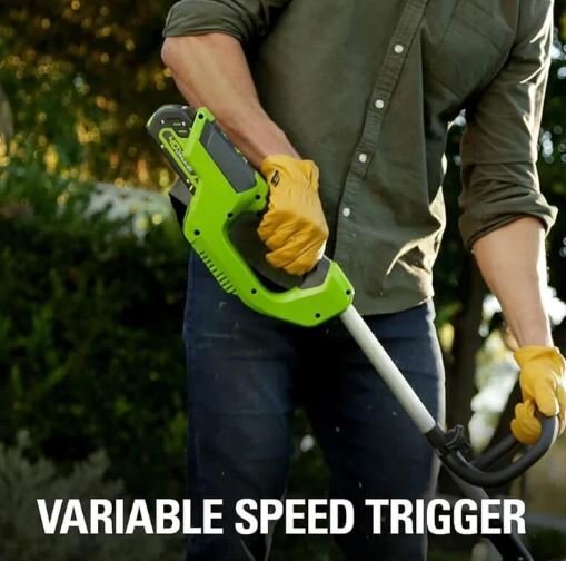 Greenworks 40V 12 String Trimmer, 2.5Ah Battery and Charger Included