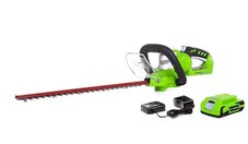 Greenworks 24V 22 Cordless Hedge Trimmer, 2.0Ah Battery and Charger Included