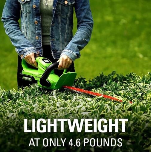 Greenworks 24V 22 Hedge Trimmer with Rotating Handle (Tool Only)