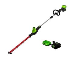 Greenworks 60V 20 Pole Hedge Trimmer, 2.0Ah Battery and Charger Included