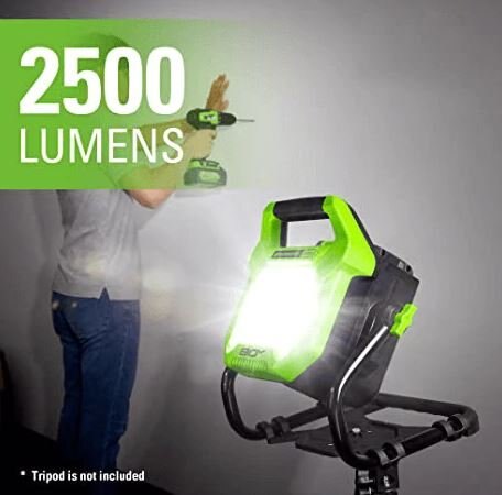 Greenworks 80V AC/DC 2500 Lumen LED Work Light (Tool Only)