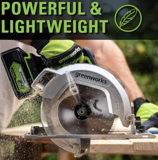 Greenworks 24V 7.25 Brushless Circular Saw (Tool Only) CR24L00