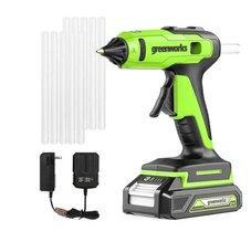 Greenworks 24V Hot Glue Gun, 2.0Ah Battery and Charger Included