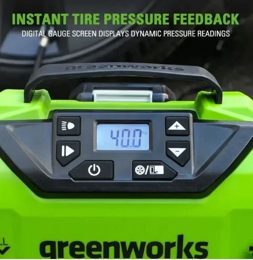 Greenworks 24V Portable Air Compressor Cordless Tire Inflator Air Pump (Tool Only)