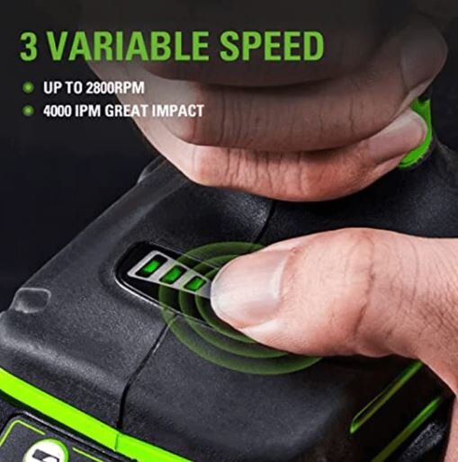 Greenworks 24V Brushless 1/2 Impact Wrench, 4.0Ah Battery and Charger Included