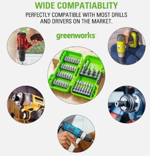 Greenworks 22 PC Titanium Drilling Bit Set