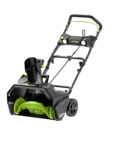 Greenworks 80V 20 Brushless Snow Thrower, 2.0Ah Battery and Charger Included