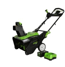 Greenworks 80V 22 Brushless Snow Thrower, 4.0Ah Battery and Charger Included