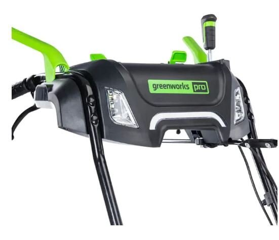 Greenworks 60V 24 Dual Stage Snow Thrower, (3) 5.0Ah Batteries and Dual Port Charger Included