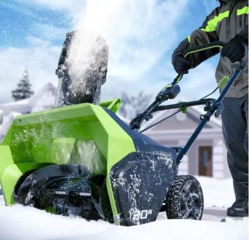 Greenworks 60V 20 Snow Thrower, 4.0Ah Battery and Charger