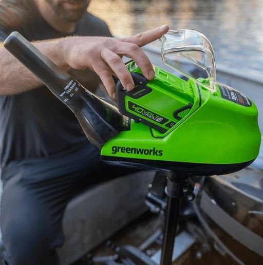 Greenworks 40V 55lbs Trolling Motor with 5Ah Battery and Charger