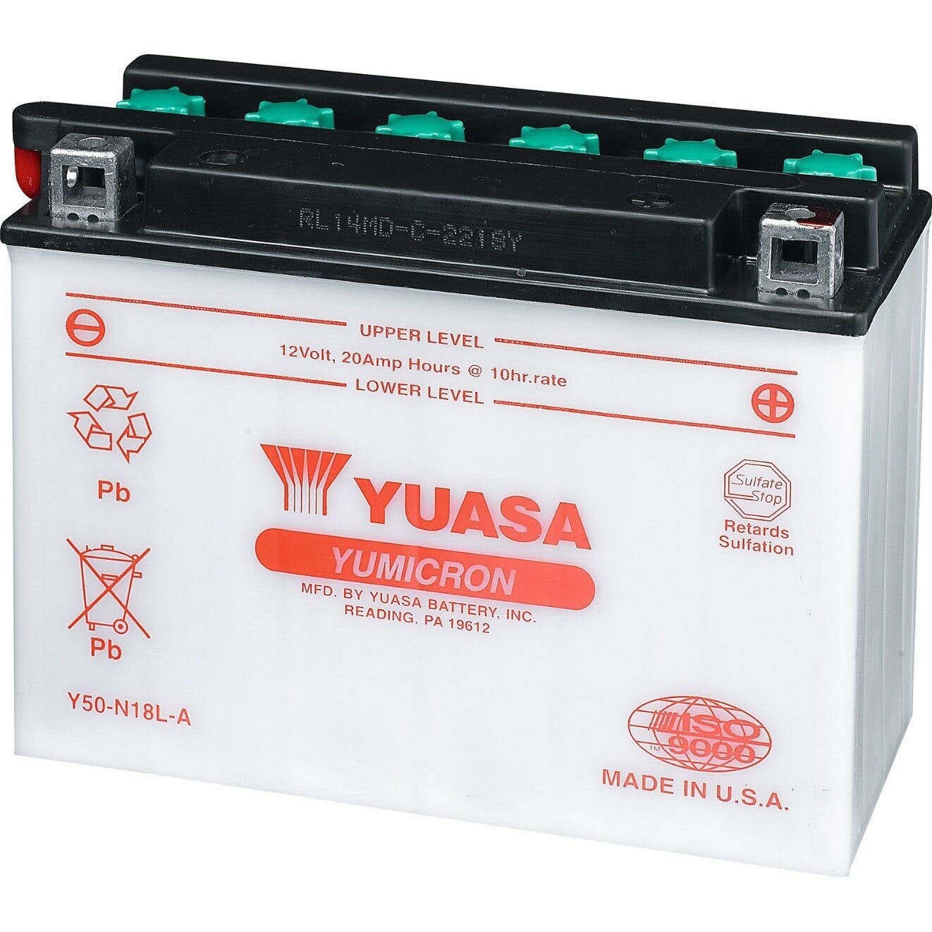 Yuasa† Battery 13 Amps. Wet (YTX15L BS)