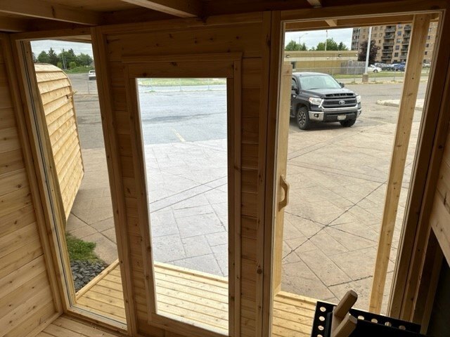 6x8 Cedar Sauna with Porch