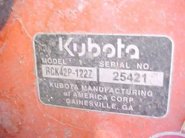2017 Kubota Z122RKW 42