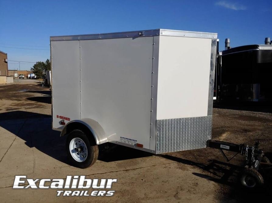 2022 Excalibur 4X6 V Nose Enclosed Cargo Trailer Barn Door