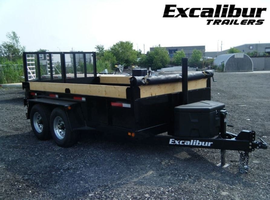 2022 Excalibur 7 Ton 80X12 Dump Trailer w/ Rear Combo Ramp/Barn Doors