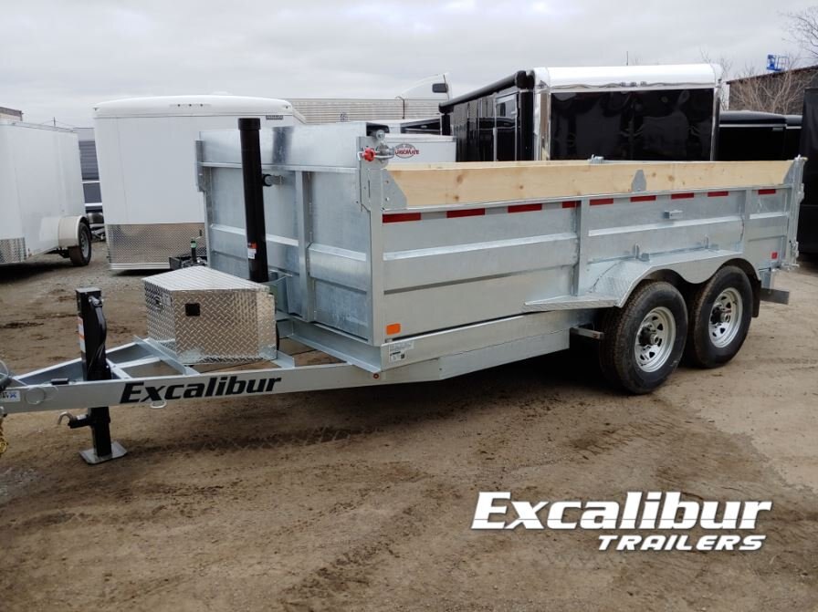 2022 Excalibur 7 Ton 80x14 Galvanized Dump Trailer