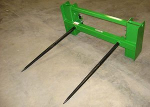 Worksaver HAY HANDLING ATTACHMENTS FOR JOHN DEERE LOADERS & AL0 GLOBAL STYLE QUICK ATTACH LOADERS