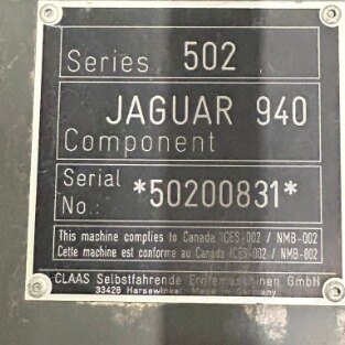2021 CLAAS Jaguar 940