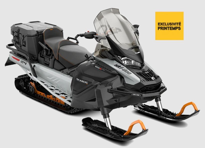 2023 Ski Doo Skandic SE Rotax® 600R E TEC® Catalyst Grey/Orange Crush