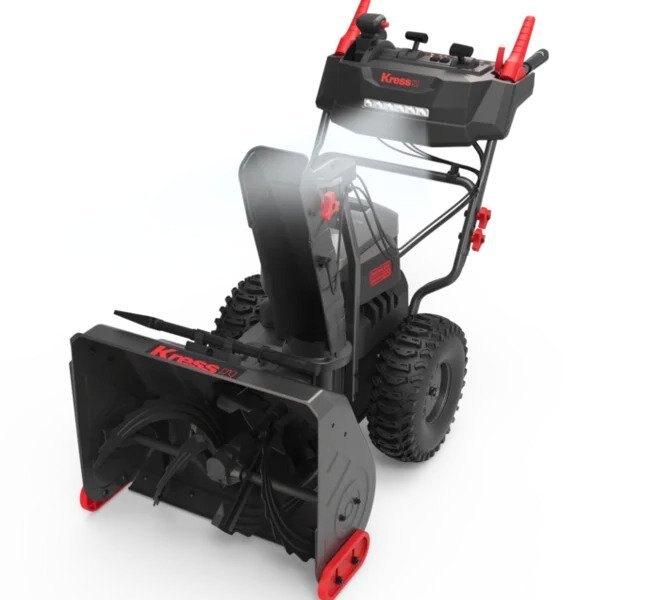 Kress 60V 24in 2 stage Self Propelled Snow Blower With 4 batteries